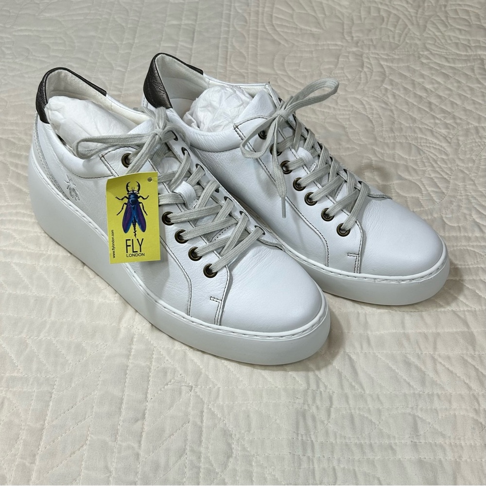 Fly London Dile450fly Trainers White Women’s Size US 9.5-10 / EU 41